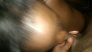 Young Ebony Teen Blowjob with Huge Cumshot. #Beauty12