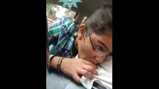 Mexican teen blowjobs in a car